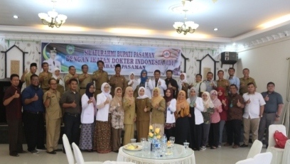 Bupati Dan Ikatan Dokter Indonesia Cabang Pasaman Bersilaturrahim Bersama