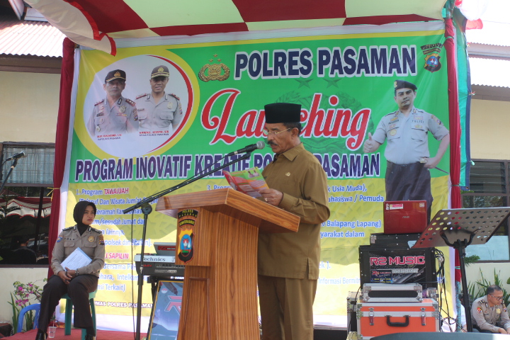 Bupati Pasaman Secara Resmi Launching Program Inovatif Kreatif Polres Pasaman