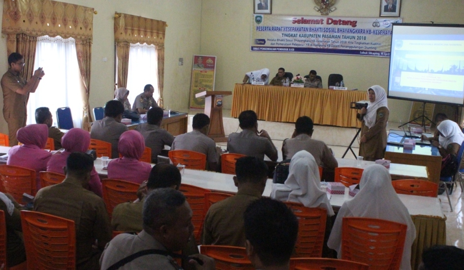 RAPAT KESEPAKATAN BHAYANGKARA KB-KESEHATAN PERSIAPAN BHAKTI SOSIAL TINGKAT KABUPATEN PASAMAN 2018