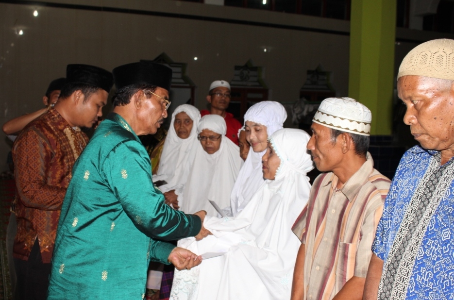 BAZNAS Gandeg Tim I Safari Ramadhan Pemda Pasaman Di Masjid Jami’ Panti 
