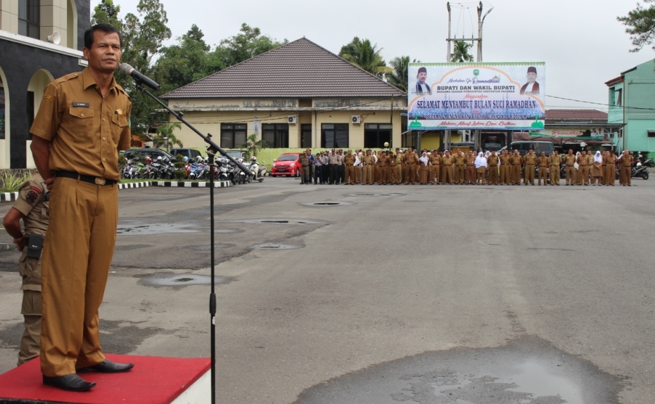 KEPALA DPM KABUPATEN PASAMAN PIMPIN APEL GABUNGAN
