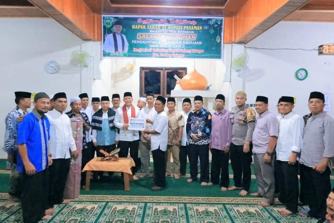 Bupati Sabar AS Bertekad Ciptakan Generasi Cinta Masjid Dan Alquran Di Pasaman