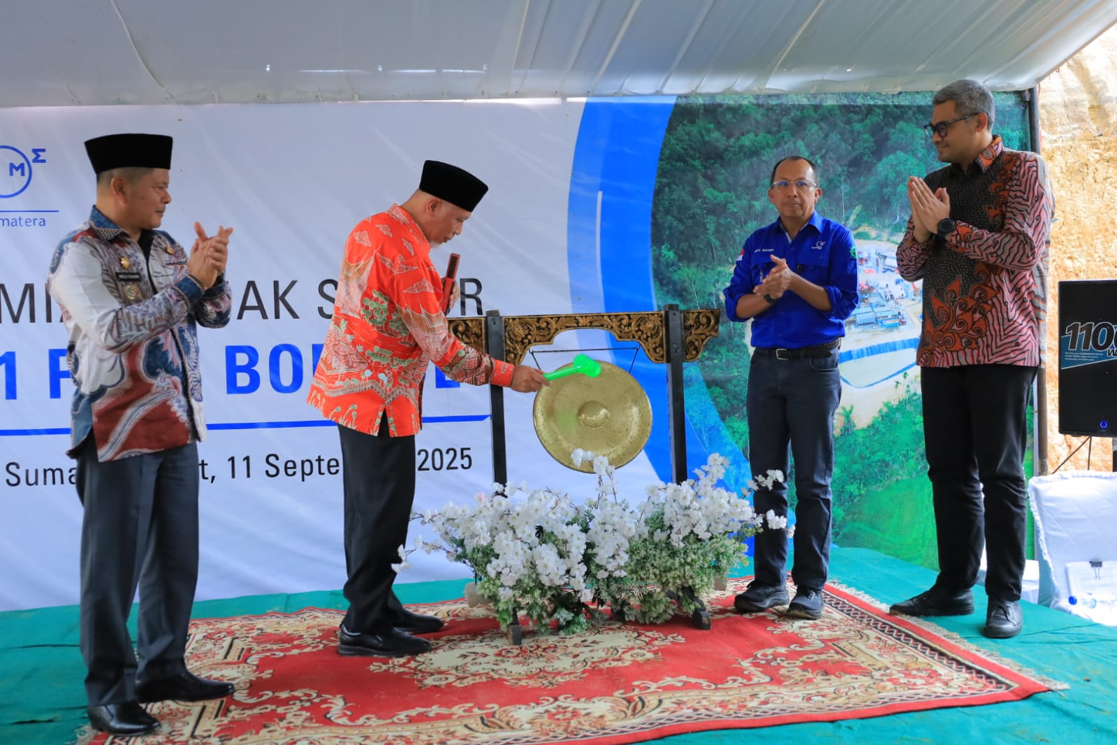 Dampingi Gubernur Sumbar, Bupati Welly Suhery Tinjau Pengeboran Eksplorasi Panas Bumi PT. Medco Geothermal Sumatera