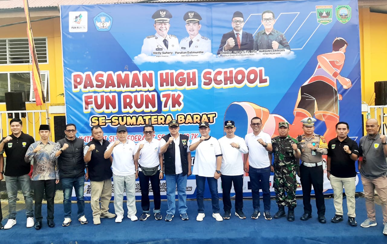 Bangkitkan Semangat Pelajar, Bupati Welly Suhery; Fun Run High School se-Sumbar Cetak Generasi Haus Prestasi