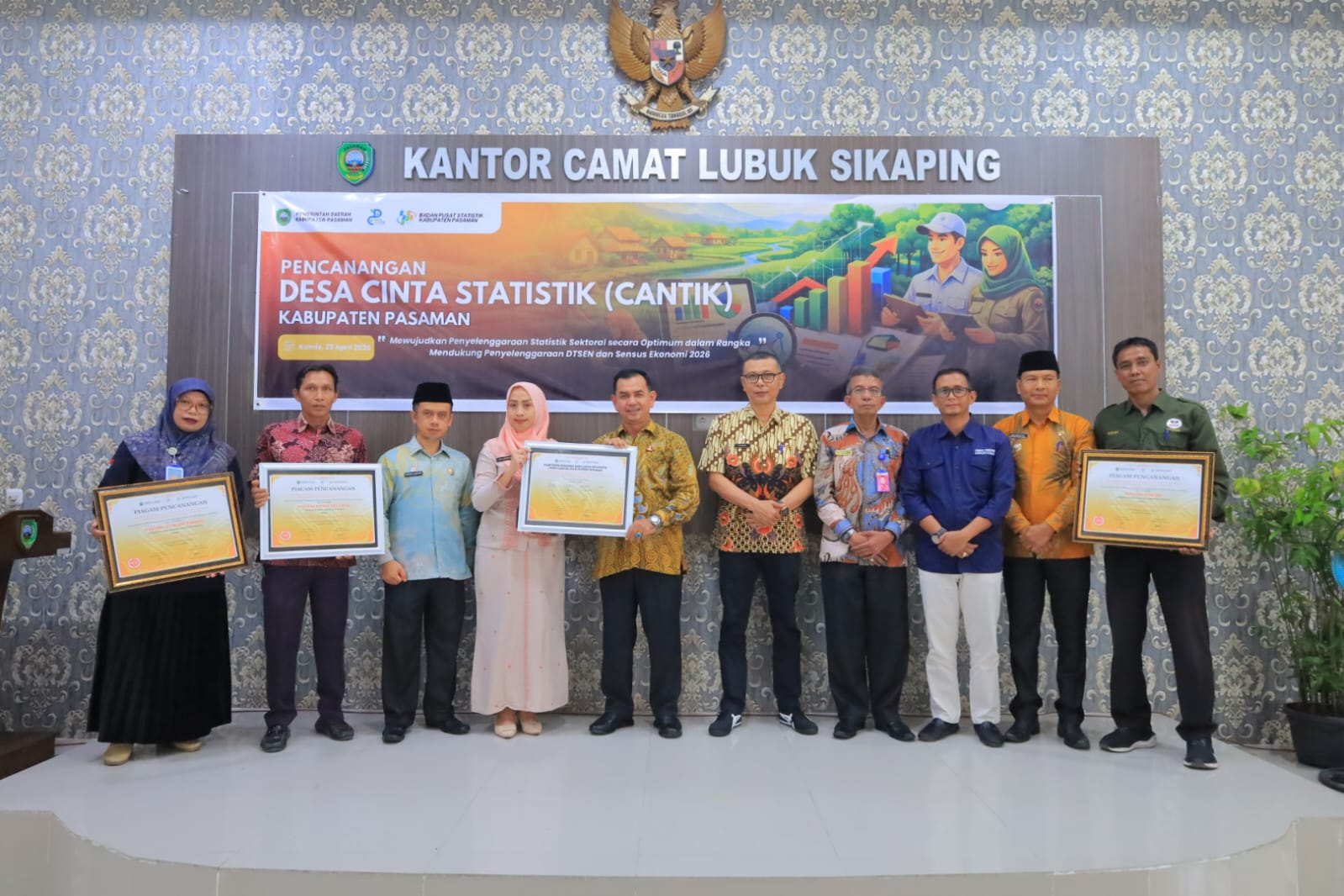 Wujudkan Pasaman Bangkit Berbasis Data, Wabup Parulian Canangkan Tiga Nagari Menjadi Desa Cantik 2026